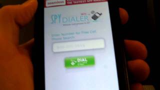 Spy Dialer for Android  Video Review [upl. by Bronson]