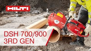 NEW Hilti Petrol Saws DSH 700900 3rd Gen [upl. by Llewen]