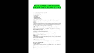 Wgu C215 Study Guide Final Exam With 100 Verified Solutions 2023 2024 [upl. by Miarfe]