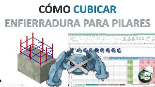 🚧CUBICAR ENFIERRADURA PARA PILARES Planilla versión 20🌐📈 [upl. by Neel]