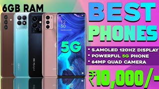 Top 5 Best Smartphone Under 10000 in India 2023  5G Phone6GB RAM amp 128GB ROM Best phone under 10k [upl. by Campbell279]