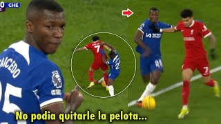 ASI FUE el CRUCE entre CAICEDO Y LUIS DIAZ hoy con LIVERPOOL VS CHELSEA [upl. by Euqinna]