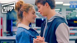 Baby Driver Meeting Deborah Lily James Ansel Elgort Scene [upl. by Ziwot253]