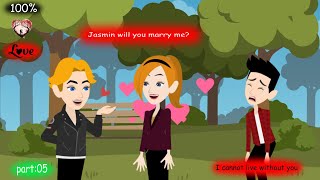 100 love 5  English love story  Animated love stories  Learn English  Alex animation BD [upl. by Cleodel937]