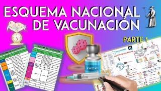 Esquema de Vacunación Mexicano Actualizado Vacunas Parte1  MedicMaps  Repaso ENARM [upl. by Stubstad386]