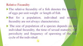 Fecundity in Fishes [upl. by Opal]