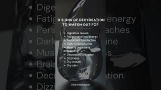 10 Signs of Dehydration to Watch Out For [upl. by Adnwahs]