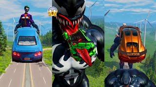 Super Heros Cars vs Super Villains 11 😱 BeamNGDrive  The Real Granny [upl. by Claudelle277]