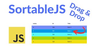 SortableJS  AlpineJS  jsonserver [upl. by Ng]