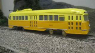 HO PCC Streetcars ConCor [upl. by Yrek439]