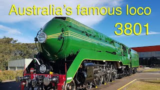 Australias famous 3801 steam locomotive AH004 [upl. by Afton]