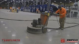 Industrial Concrete Floor Polishing  Zefcrete  A Polished Concrete System [upl. by Lankton250]