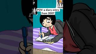 Revealing pages of my diary thru animations 🫶 2000s emo y2k comedy animation lgbt shorts [upl. by Ragse]