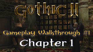 Gothic 2 NOTR GameplayWalkthrough 1  Chapter 1 Beginning Xardas Cavalorn Farm Khorinis [upl. by Atenaz]