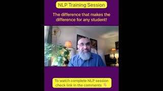 NLP Training The difference that makes the difference for any student [upl. by Tigdirb247]