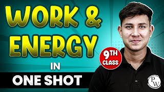 WORK AND ENERGY in 1 Shot  FULL Chapter Coverage ConceptsPYQs  Class 9th Physics [upl. by Uni]