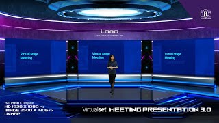 vMix Virtual Set Meeting Presentation 10 [upl. by Chicoine]