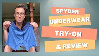 4K Trying on Spyder Boxer Briefs Comfort Fit amp Style Review [upl. by Alleahcim442]