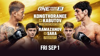 🔴 Live In HD ONE Friday Fights 31 Kongthoranee vs Kabutov [upl. by Schou]