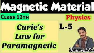 Curies Law L5Magnetic Material [upl. by Teddman]