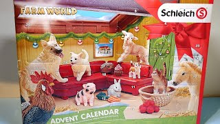 Schleich Farm World Advent Calendar 2018 Opening  Schleich 97700 [upl. by Yliram886]