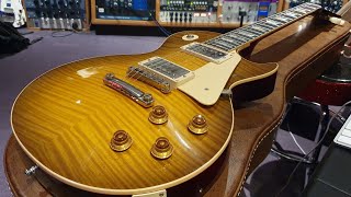 2021 Gibson M2M Custom Shop 1959 Les Paul Standard 59 Reissue Golden Poppy Burst VOS Made To Measure [upl. by Rabbaj]