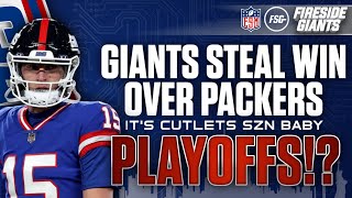 Giants Steal Win over Packers  It’s Cutlets SZN Baby  Playoffs [upl. by Atel]