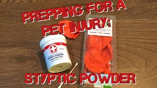 Styptic Powder  Prepping for a Pet Injury  How to Stop the Bleeding [upl. by Bick]