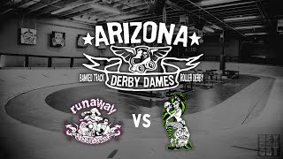 Banked Track Roller Derby  Runaway Brides vs Coffin Draggers [upl. by Radcliffe]