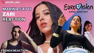 FRENCH REACTION TO MARINA SATTI  ZARI GREECE  EUROVISION 2024 [upl. by Maximo]