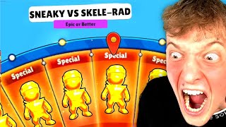 ich ziehe GOLDEN SENSEI auf SNEAKY VS SKELERAD 😱 Schwierigster Special Skin aller Zeiten [upl. by Adnoval100]