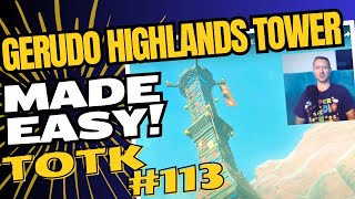 TotK113 How To Solve Gerudo Highlands Skyview Tower amp Meadelas Mantle Cave Made Easy [upl. by Ona]