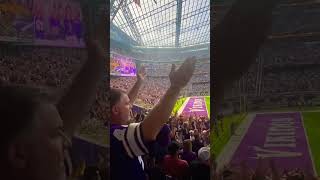 Skol chant live at US Bank Stadium nfl sports fyp shorts viralshort football subscribe [upl. by Lleon541]