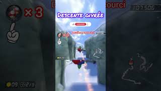 Descente givrée 3 raccourcis grandioses  Mario Kart 8 Deluxe Nintendo Switch  Shorts  gaming [upl. by Oal]