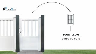 Portillon aluminium vidéo de montage v1 [upl. by Lawtun]