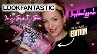 SPOILER LOOKFANTASTIC JULY 2024 BEAUTY SUBSCRIPTION BOX UNBOXING [upl. by Moclam226]