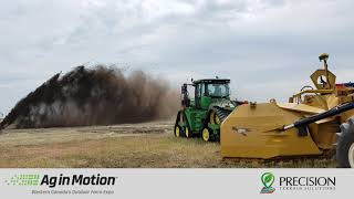 Ag in Motion John Deere 9570RX PullDozer iGrade plus T3RRA Cutta [upl. by Nalim]