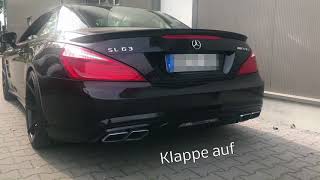 Underground Exhaust Mercedes SL500 R231 Stage 3 Sound Klappenauspuff [upl. by Howund]