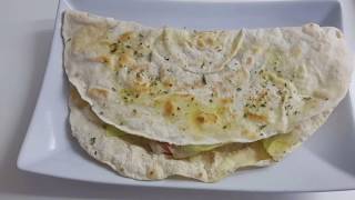 PIADINA 2 INGREDIENTI PRONTA IN 3 MINUTI [upl. by Attenahs467]