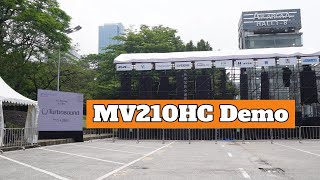 Turbosound MV210HC Outdoor Demo in Prolight  Sound Guangzhou 2024 [upl. by Hannahs]