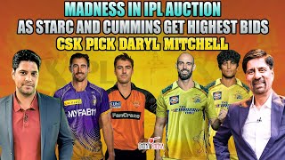 Madness in IPL Auction  As Starc and Cummins Get Highest Bids  CSK pick Daryl Mitchell [upl. by Keri686]