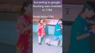 Running was invented in 1784 comedy trending viralvideo [upl. by Idona]