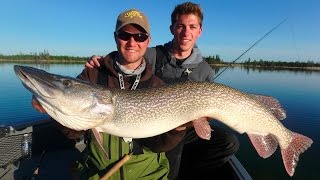 Sightfishing Monster Pike and Trout Combo ft Jon B Manitoba Northern Region [upl. by Kalk]