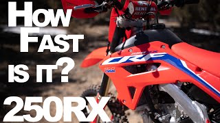 How FAST is it 2022 Honda CRF250RX FIRST RIDE [upl. by Lakym]