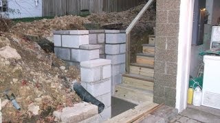 RETAINING WALL amp STAIRCASE BUILD [upl. by Deanna]