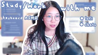 pharmD keyboard and chatty asmr student council amp extracurricular work ☁︎°˖✧ studywork with me [upl. by Ariahs]