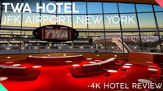 TWA HOTEL New York USA【4K Tour amp Review】ICONIC 5Star Hotel [upl. by Bernette]