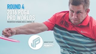 2016 PDGA Pro Worlds Round 4  WysockiMcBethLocastroSexton [upl. by Eirruc]