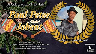 Funeral Service of Paul Peter Jobent aka quotDadaquot [upl. by Ardnuek911]