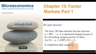 Microeconomics Theory and Applications Chapter 15 Factor Markets Part 1 [upl. by Nylednarb]